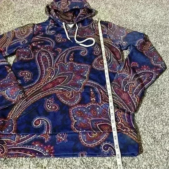 Persona Custom Clothiers-Paisley Print Hoodie- size XS- EUC- Retail Over $100! - Picture 6 of 10